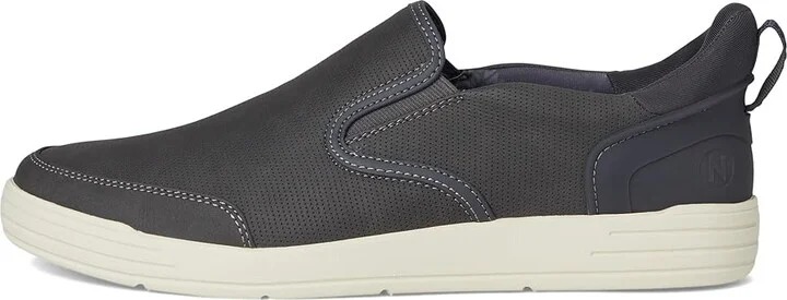 Nunn Bush Kore City Walk EZ Slip-On Sneakers Easy On and Easy Men's Lace-up Boots Grey : 10 M (D), Leather - Image 6