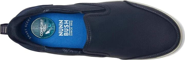 Nunn Bush Kore City Walk EZ Slip-On Sneakers Easy On and Easy Men's Lace-up Boots Navy : 9.5 M (D), Leather - Image 2