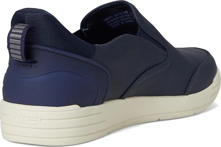 Nunn Bush Kore City Walk EZ Slip-On Sneakers Easy On and Easy Men's Lace-up Boots Navy : 9.5 M (D), Leather - Image 4
