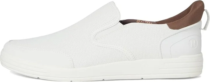 Nunn Bush Kore City Walk EZ Slip-On Sneakers Easy On and Easy Men's Lace-up Boots White : 8 M (D), Leather - Image 6