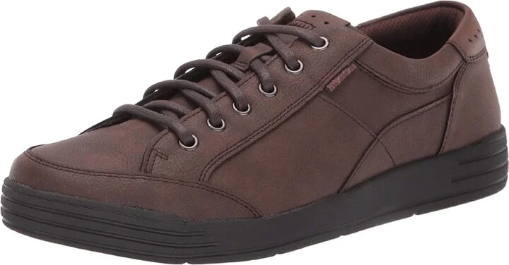 Nunn Bush Kore City Walk Lace to Toe Oxford Men's Shoes Dark Brown : 7 M (D), Synthetic - Image 2