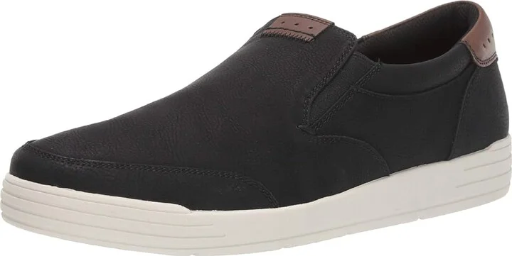 Nunn Bush Kore City Walk Moc Toe Slip-On Men's Shoes Black : 7 M (D), Synthetic - Image 2