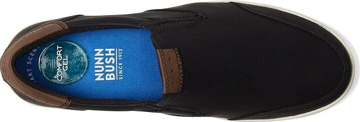 Nunn Bush Kore City Walk Moc Toe Slip-On Men's Shoes Black : 7 M (D), Synthetic - Image 3