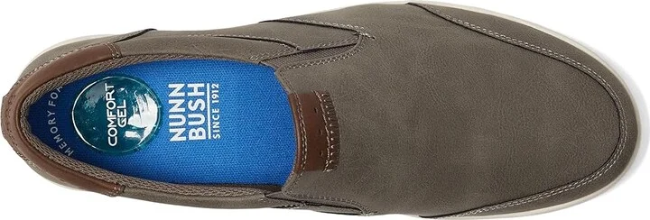 Nunn Bush Kore City Walk Moc Toe Slip-On Men's Shoes Charcoal : 7 M (D), Synthetic - Image 2