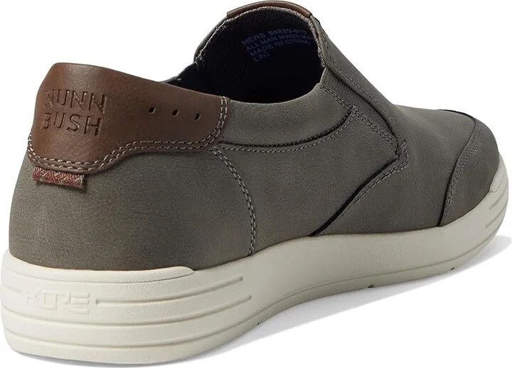 Nunn Bush Kore City Walk Moc Toe Slip-On Men's Shoes Charcoal : 7 M (D), Synthetic - Image 4