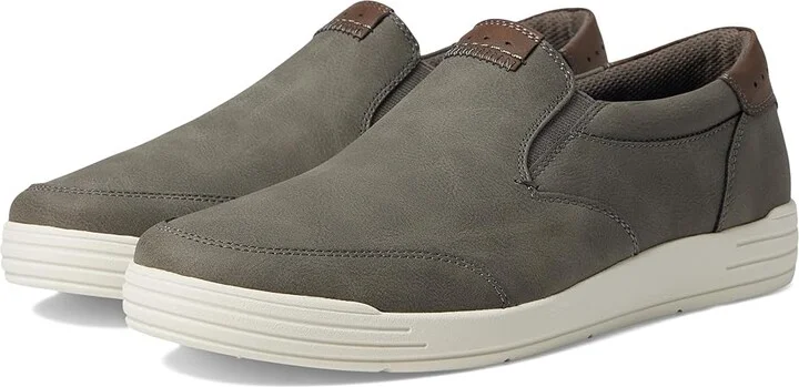 Nunn Bush Kore City Walk Moc Toe Slip-On Men's Shoes Charcoal : 7 M (D), Synthetic