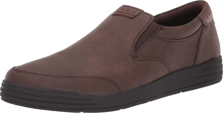 Nunn Bush Kore City Walk Moc Toe Slip-On Men's Shoes Dark Brown : 7 M (D), Synthetic - Image 2