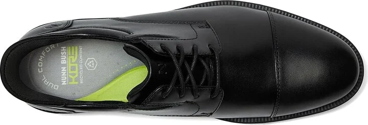 Nunn Bush Kore Icon Cap Toe Oxford Easy-on Easy-off Dress Casual Shoe Men's Shoes Black : 11 M (D), Leather - Image 2