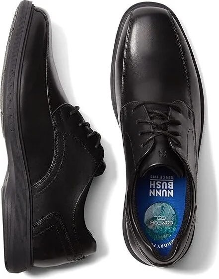 Nunn Bush Kore Pro Bicycle Toe Oxford Men's Shoes Black : 9 M (D), Synthetic/Leather