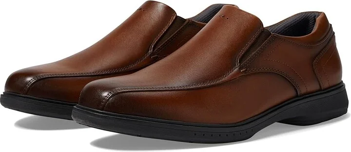 Nunn Bush Kore Pro Bicycle Toe Slip-On Men's Shoes Cognac : 9 M (D), Synthetic/Leather
