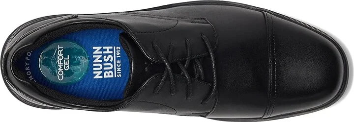 Nunn Bush Kore Pro Cap Toe Oxford Men's Shoes Black : 9 M (D), Synthetic/Leather - Image 2