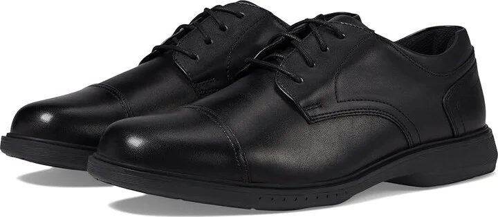 Nunn Bush Kore Pro Cap Toe Oxford Men's Shoes Black : 9 M (D), Synthetic/Leather