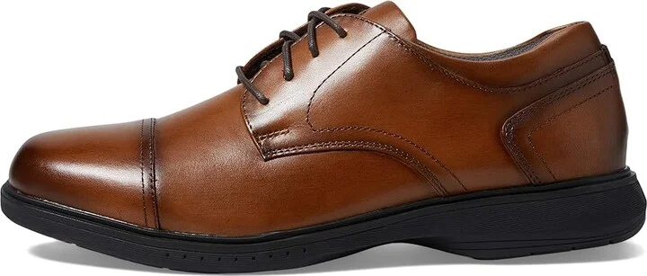 Nunn Bush Kore Pro Cap Toe Oxford Men's Shoes Cognac : 9 M (D), Synthetic/Leather - Image 6