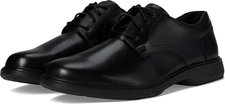 Nunn Bush Kore Pro Plain Toe Oxford Men's Shoes Black : 9 M (D), Synthetic/Leather