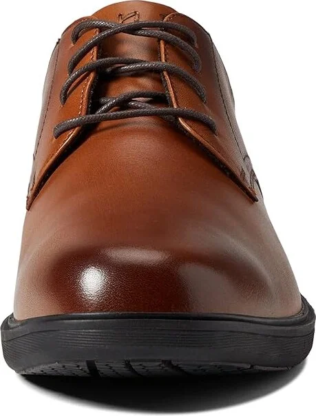 Nunn Bush Kore Pro Plain Toe Oxford Men's Shoes Cognac : 9 M (D), Synthetic/Leather - Image 2