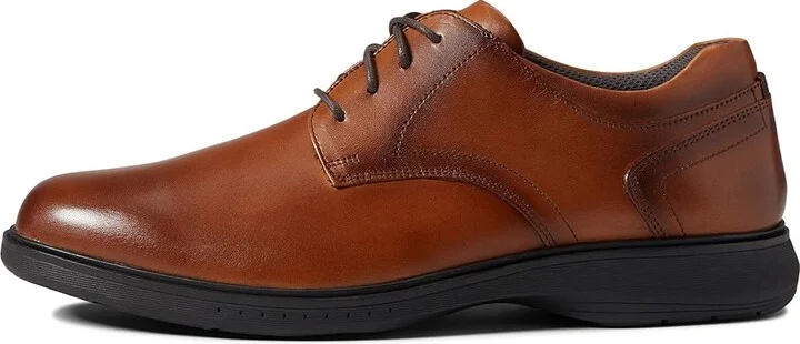 Nunn Bush Kore Pro Plain Toe Oxford Men's Shoes Cognac : 9 M (D), Synthetic/Leather - Image 5