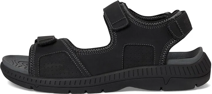 Nunn Bush Laguna 3 Strap River Sandal Lightweight Adjustable and Comfortable Men's Sandals Black : 11 M (D), Synthetic - Image 6