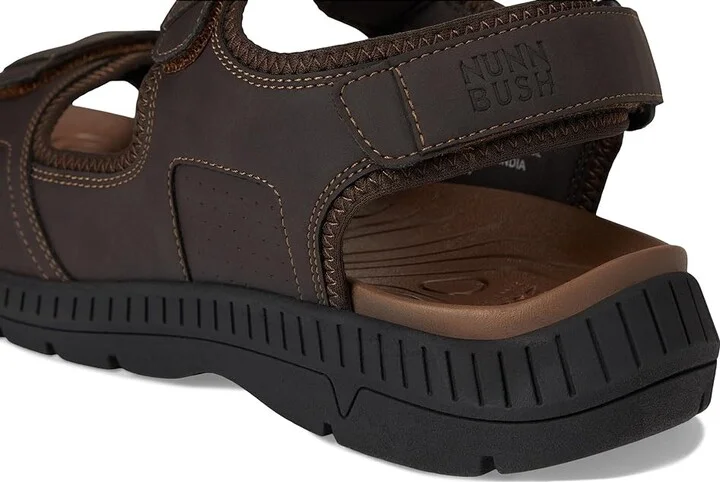 Nunn Bush Laguna 3 Strap River Sandal Lightweight Adjustable and Comfortable Men's Sandals Brown : 9 M (D), Synthetic - Image 7