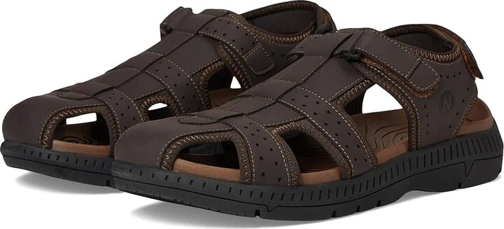 Nunn Bush Lauguna Closed Toe Fisherman Sport River Lightweight Sandals Men's Sandals Brown : 8 M (D), Synthetic