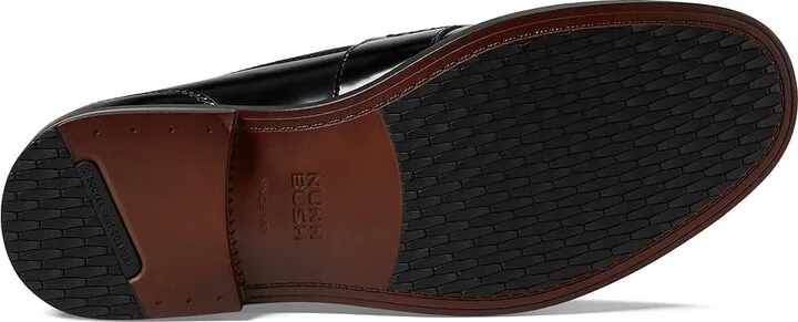 Nunn Bush Lincoln Penny Loafer Men's Slip-on Dress Shoes Black Polished : 8 M (D), Leather - Image 3