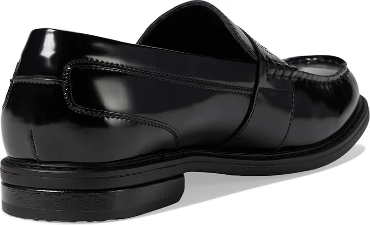 Nunn Bush Lincoln Penny Loafer Men's Slip-on Dress Shoes Black Polished : 8 M (D), Leather - Image 4