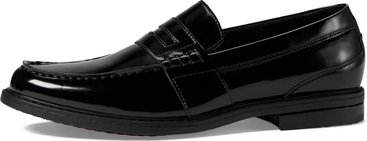 Nunn Bush Lincoln Penny Loafer Men's Slip-on Dress Shoes Black Polished : 8 M (D), Leather - Image 6
