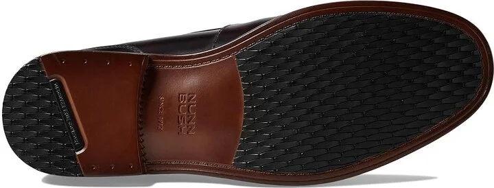 Nunn Bush Lincoln Penny Loafer Men's Slip-on Dress Shoes Burgundy Polished : 7 M (D), Leather - Image 4
