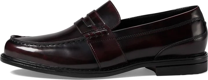 Nunn Bush Lincoln Penny Loafer Men's Slip-on Dress Shoes Burgundy Polished : 7 M (D), Leather - Image 7