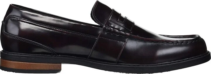 Nunn Bush Lincoln Penny Loafer Men's Slip-on Dress Shoes Burgundy Polished : 7 M (D), Leather - Image 8