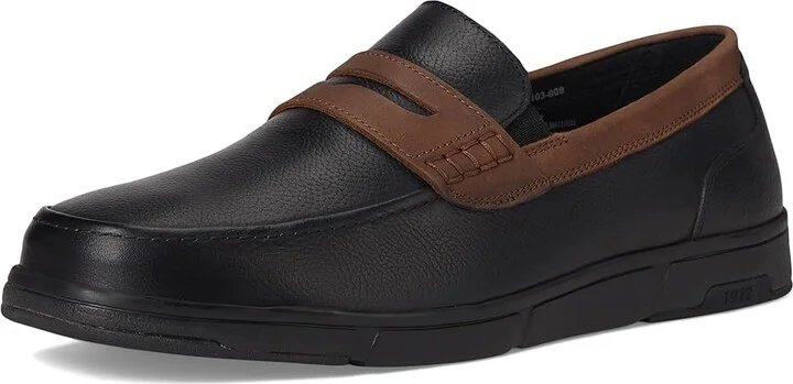 Nunn Bush Luca Moccasin Toe Penny Loafer Lightweight Comfortable Slip-On Men's Lace-up Boots Black : 9 M (D) - Image 5