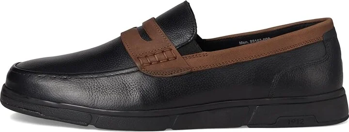 Nunn Bush Luca Moccasin Toe Penny Loafer Lightweight Comfortable Slip-On Men's Lace-up Boots Black : 9 M (D) - Image 6