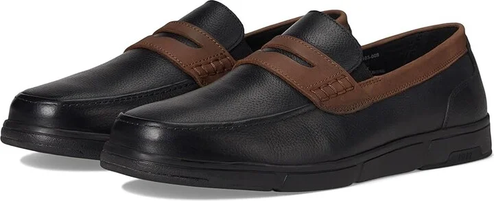 Nunn Bush Luca Moccasin Toe Penny Loafer Lightweight Comfortable Slip-On Men's Lace-up Boots Black : 9 M (D)