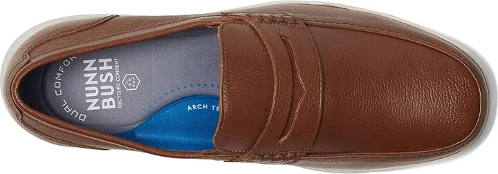 Nunn Bush Luca Moccasin Toe Penny Loafer Lightweight Comfortable Slip-On Men's Lace-up Boots Cognac : 7.5 M (D) - Image 2