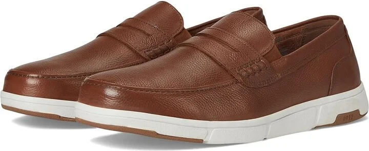 Nunn Bush Luca Moccasin Toe Penny Loafer Lightweight Comfortable Slip-On Men's Lace-up Boots Cognac : 7.5 M (D)