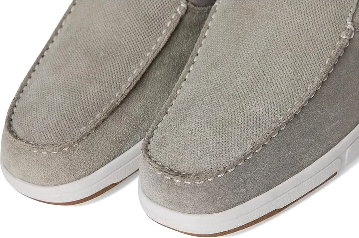 Nunn Bush Luca Moccasin Toe Venetian Suede Slip-On Lightweight Comfortable Loafers Men's Lace-up Boots Gray : 10 M (D) - Image 7