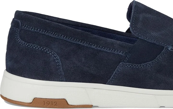 Nunn Bush Luca Moccasin Toe Venetian Suede Slip-On Lightweight Comfortable Loafers Men's Lace-up Boots Navy : 13 W (EE) - Image 7