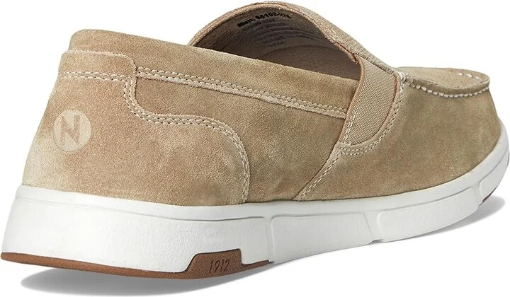 Nunn Bush Luca Moccasin Toe Venetian Suede Slip-On Lightweight Comfortable Loafers Men's Lace-up Boots Stone : 7.5 M (D) - Image 4