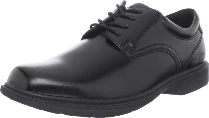 Nunn Bush Men's Baker Street Plain Toe Oxford Lace Up with KORE Slip Resistant Comfort Technology