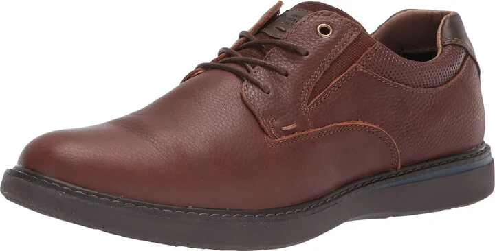 Nunn Bush mens Bayridge Plain Toe Lightweight Leather Lace- Up Oxford