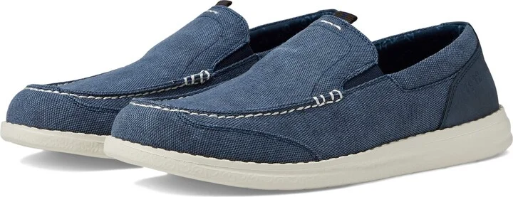 Nunn Bush Men's Brewski Canvas Moccasin Toe Slip-On Comfortable & Lightweight Loafer