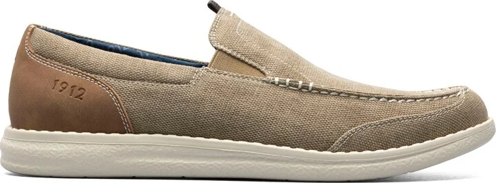 Nunn Bush Men's Brewski Canvas Venetian Moc Toe Shoes - Image 7