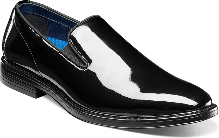 Nunn Bush Men's Centro Formal Flex Plain Toe Slip On Dress Shoes