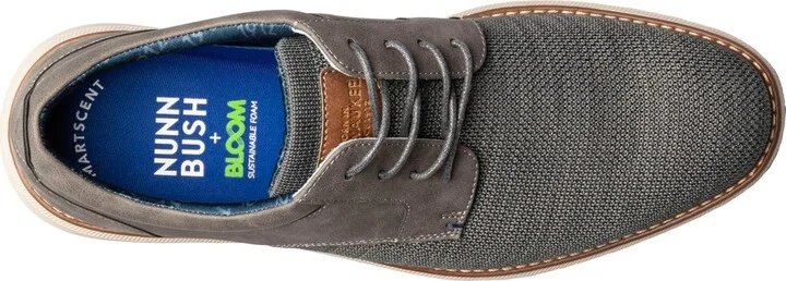 Nunn Bush Men's Chase Knit Plain Toe Oxford Shoes - Image 9