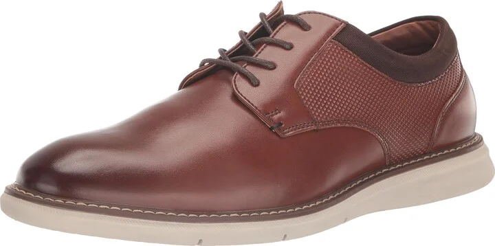 Nunn Bush Men's Chase Plain Toe Oxford Contemporary Lace Up