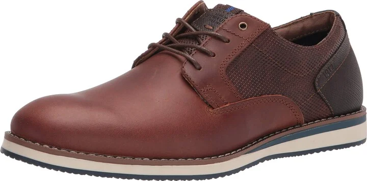 Nunn Bush mens Circuit Plain Toe Fashion Lace Up With Comfort Gel Oxford
