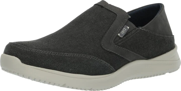 Nunn Bush Men's Conway EZ Canvas Moccasin Toe Slip-On Easy Slip-in Loafer