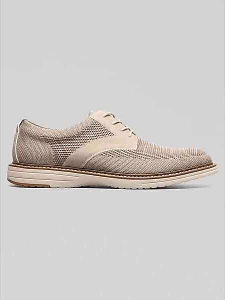 Nunn Bush Men's Griff Knit Plain Toe Oxfords Taupe