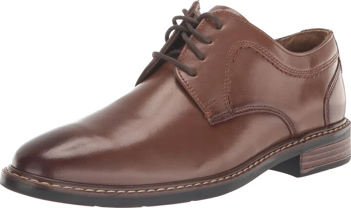 Nunn Bush Men's Hayden Plain Toe Oxford Dress Casual Leather Lace Up Shoes