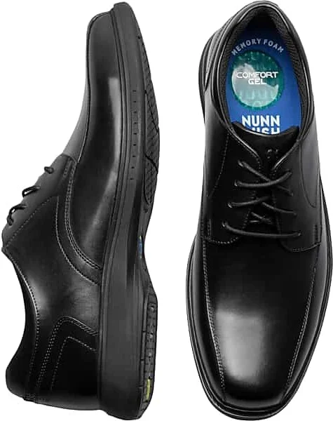 Nunn Bush Men's KORE PRO Bicycle Toe Oxfords Black