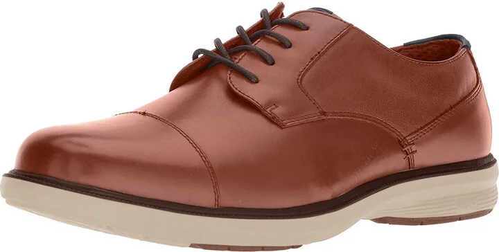 Nunn Bush Mens Melvin St. Cap Toe Oxford Camel Multi 13 M (D)